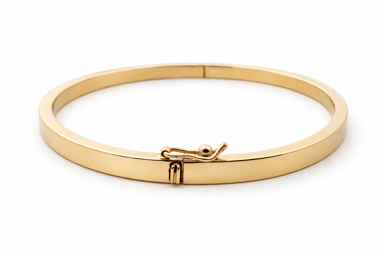 BANGLE RECTANGULAR (Oro 18K) - DISEÑO ATEMPORAL