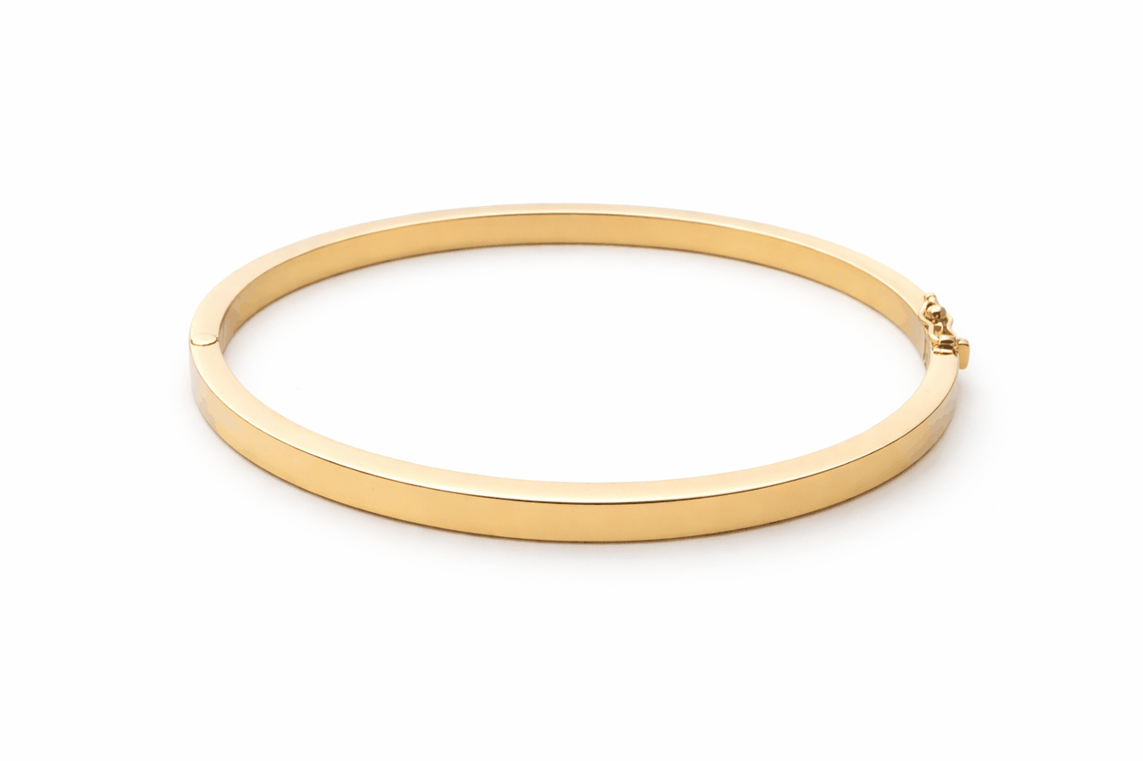 Bangle Rectangular de oro 18K - vista 2