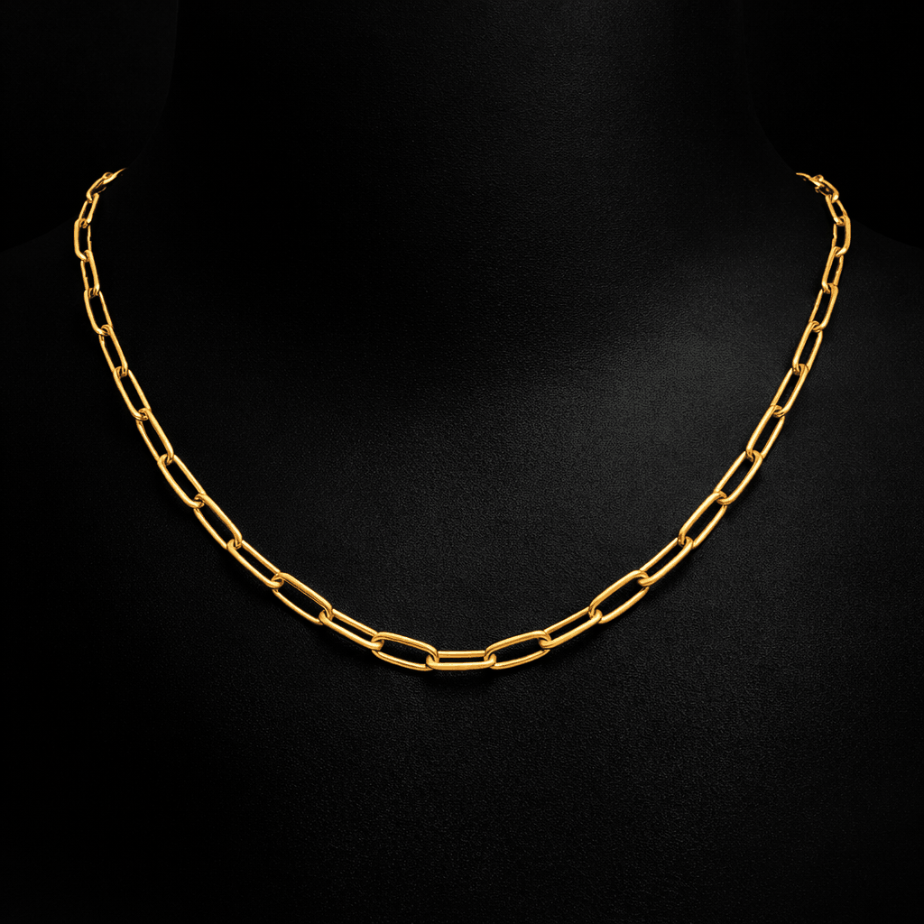COLLAR PAPER CLIP (Oro 18K) - DEJA UN LEGADO