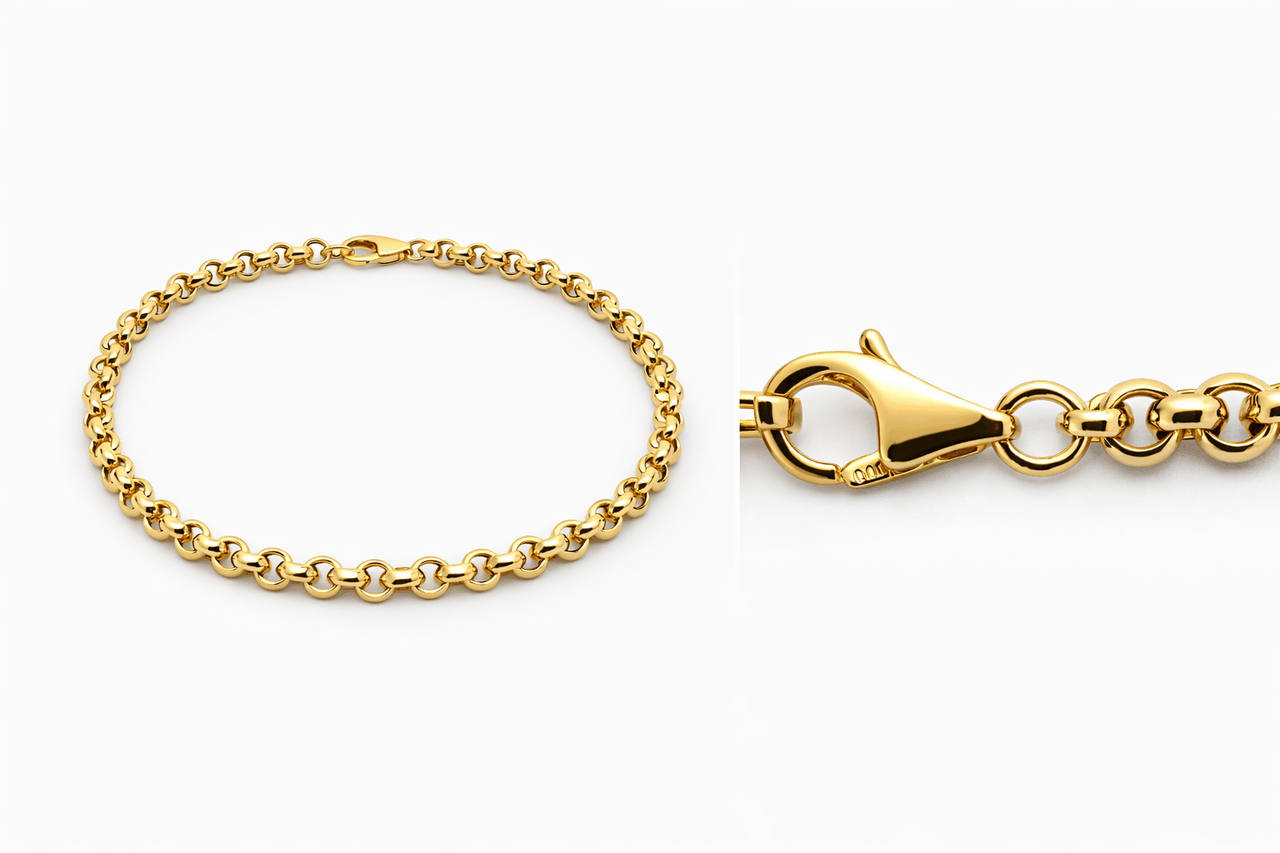 J 003 de oro 18K - vista 3